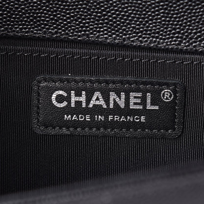 Chanel Caviar Quilted Medium Boy Flap Black 8 of 10