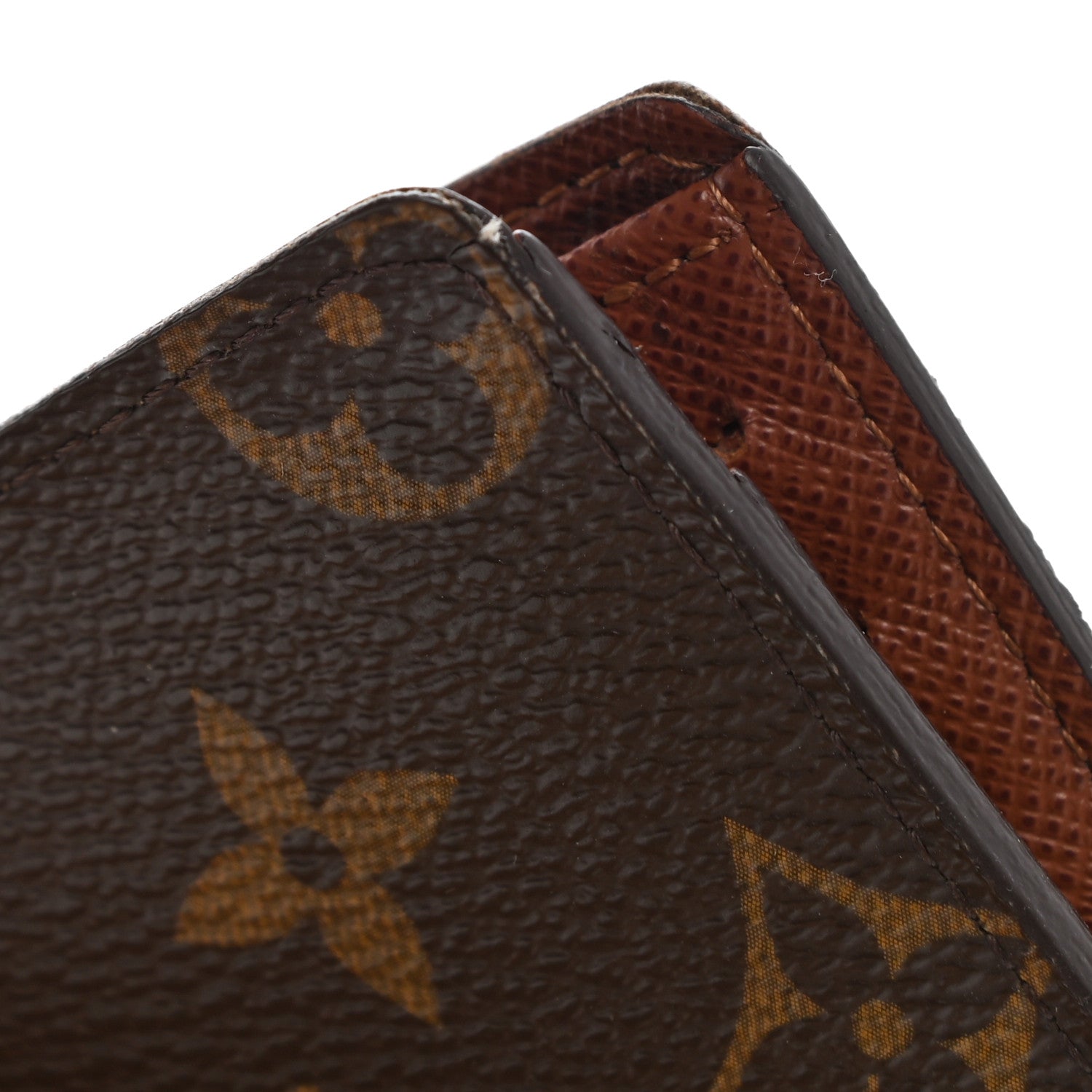 Louis Vuitton Monogram Mens Porte-Billets 3 Card Billfold Wallet 8 of 10