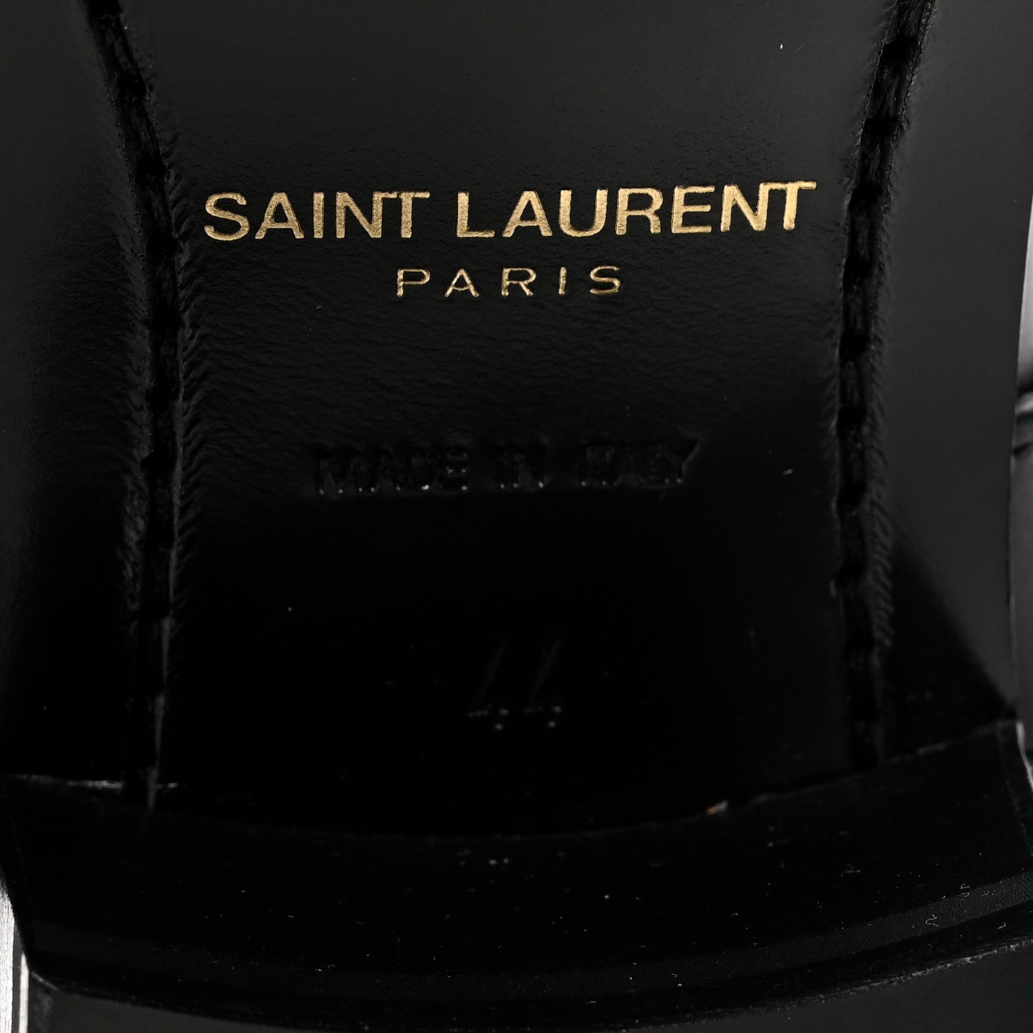 Saint Laurent Calfskin Mens Wyatt Marrakesh Harness Ankle Boots 44 Black 7 of 10