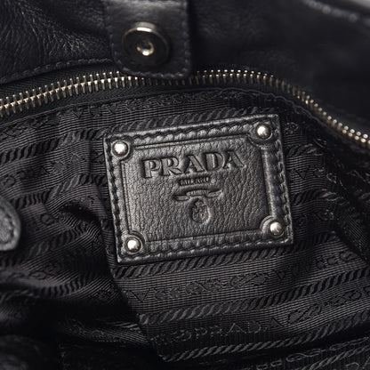 Prada Soft Calf Shoulder Bag Black 6 of 8