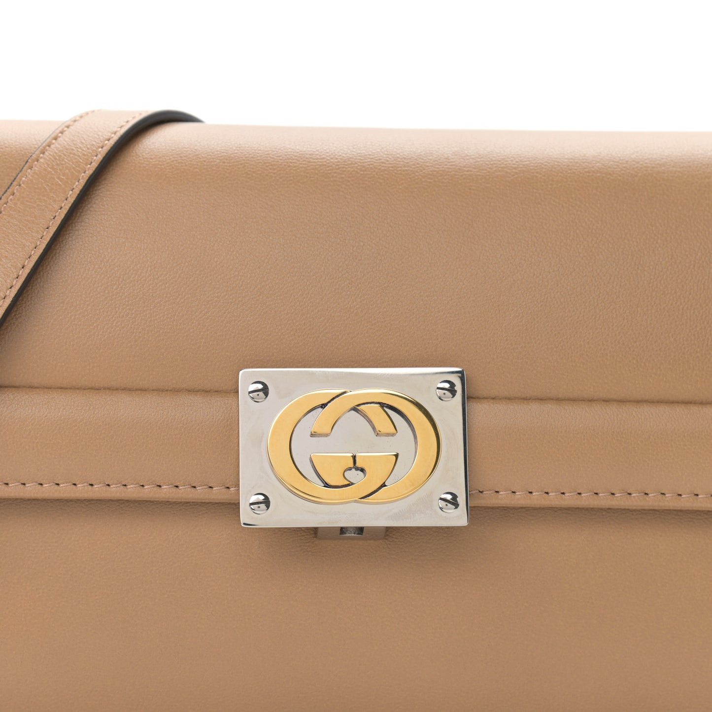 Lambskin Linea Matisse Shoulder Bag Natural Tan