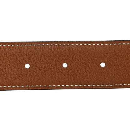 Hermes Togo Box 32mm H Belt 90 36 Black Gold 4 of 5