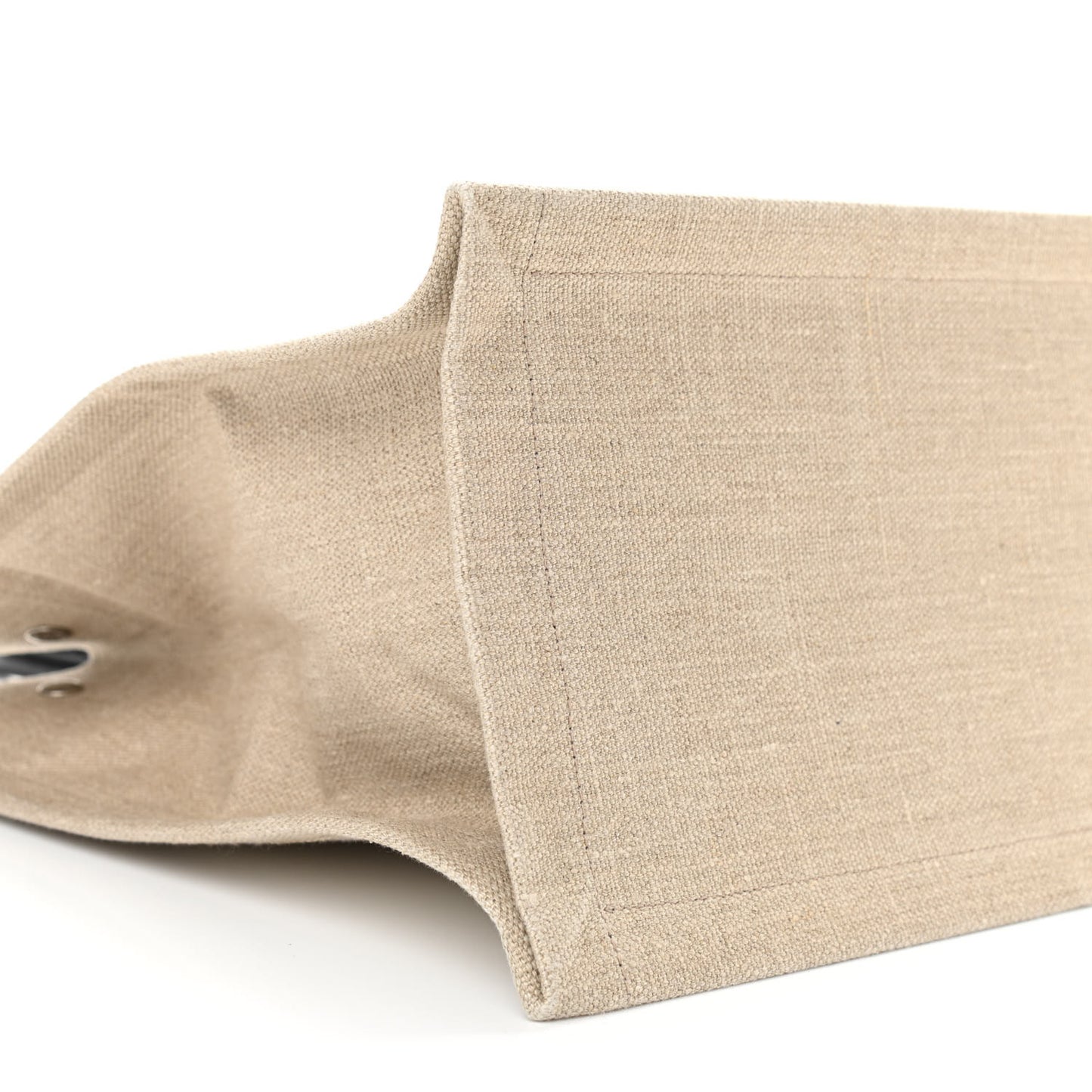 Linen Calfskin Rive Gauche Tote Optic White