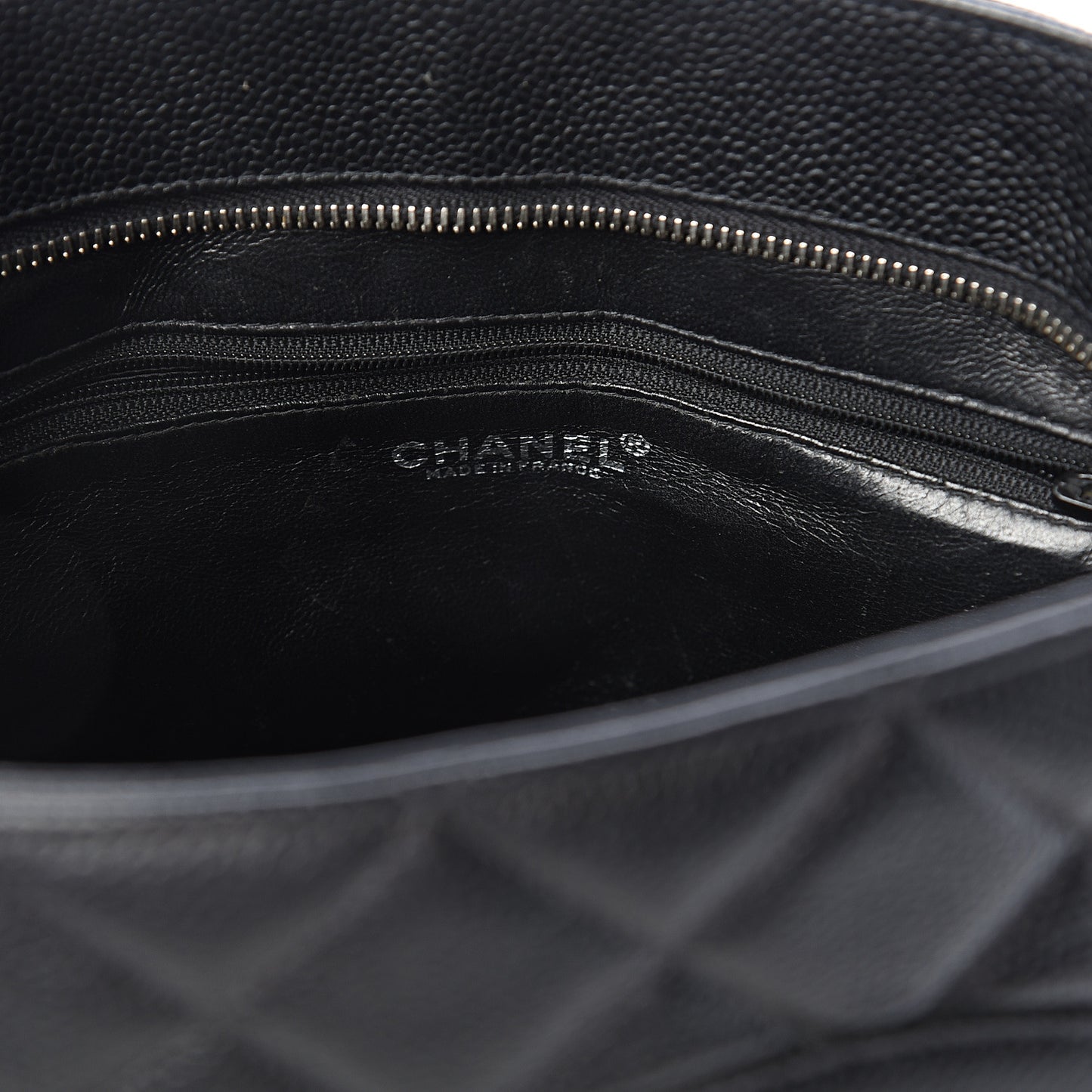 Caviar Quilted Medallion Tote Black