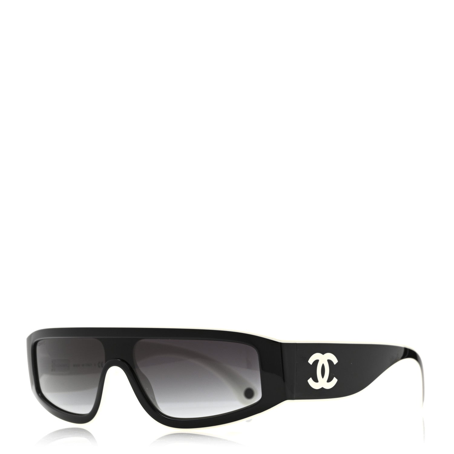 Chanel Acetate Cat Eye Sunglasses 6057 Black White 1 of 7