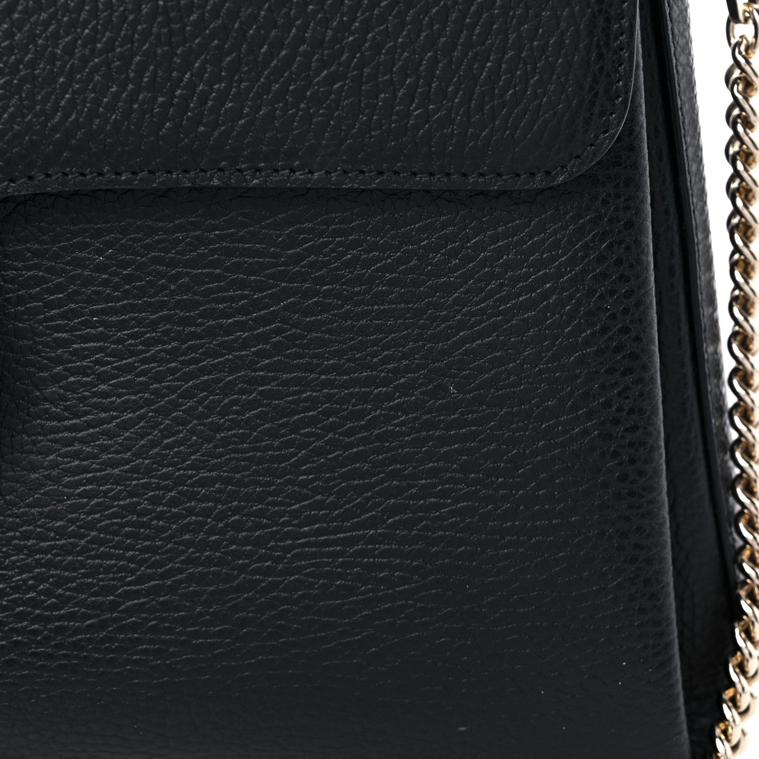 Gucci Dollar Calfskin Medium Interlocking G Top Handle Shoulder Bag Black 15 of 15