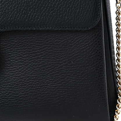 Gucci Dollar Calfskin Medium Interlocking G Top Handle Shoulder Bag Black 15 of 15