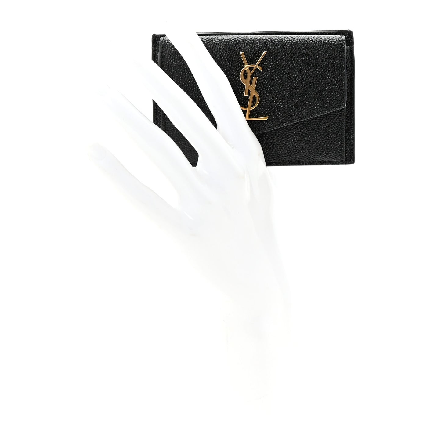Grain De Poudre Uptown Monogram Card Case Black