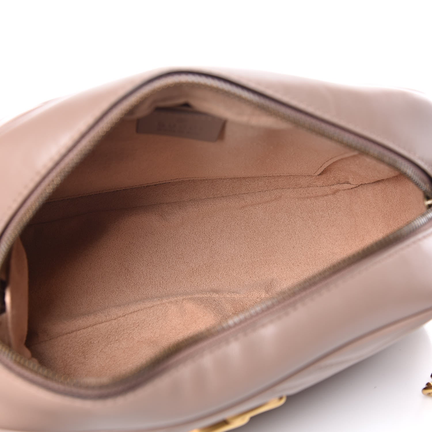 Gucci Calfskin Matelasse Small GG Marmont Chain Shoulder Bag Taupe 5 of 10