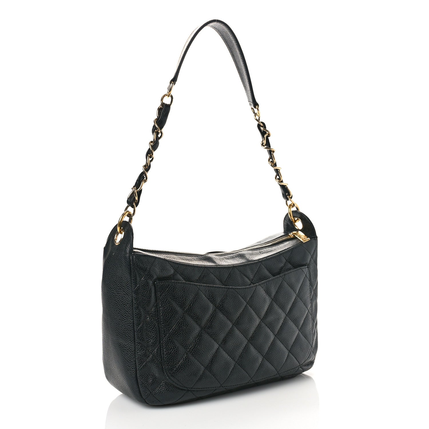 Chanel Caviar Quilted Timeless CC Shoulder Bag Black 3 of 10