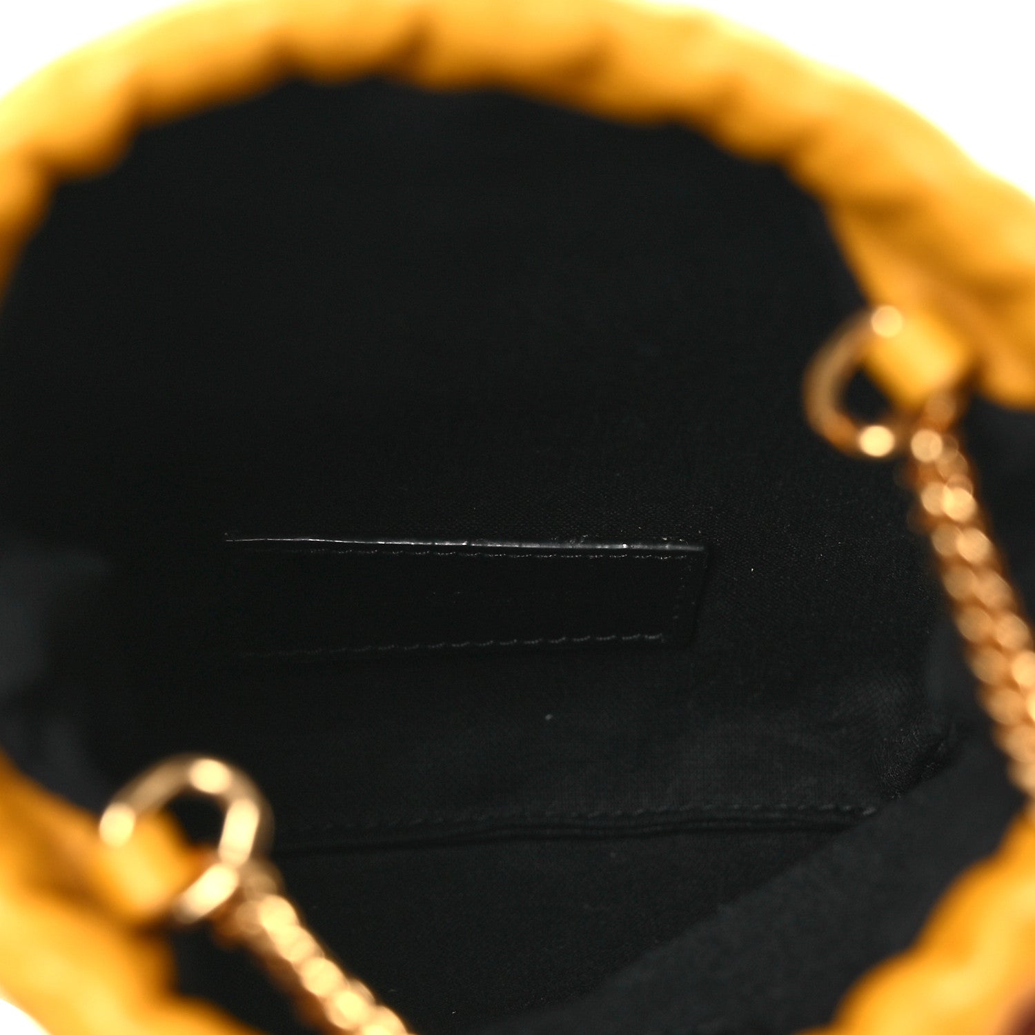 Saint Laurent Lambskin Paris Drawstring Pouch Saffran 5 of 12