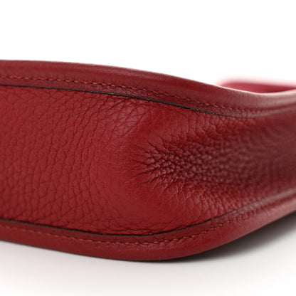 Hermes Taurillon Clemence Evelyne TPM Rouge Grenat 10 of 11