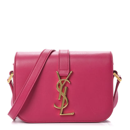 Saint Laurent Smooth Calfskin Small Classic Monogram Universite Bag Fuchsia 1 of 11