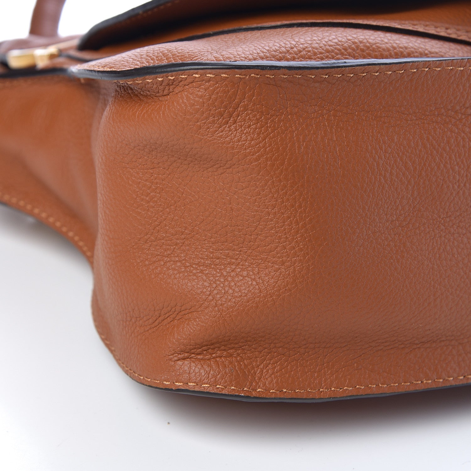 Chloe Calfskin Medium Marcie Satchel Tan 9 of 10