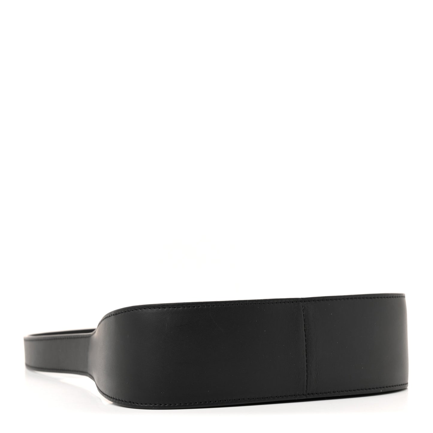 Smooth Calfskin Half Moon Shoulder Bag Black