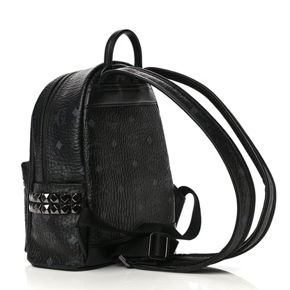 MCM Visetos Side Stud Mini Stark Backpack Black 3 of 10