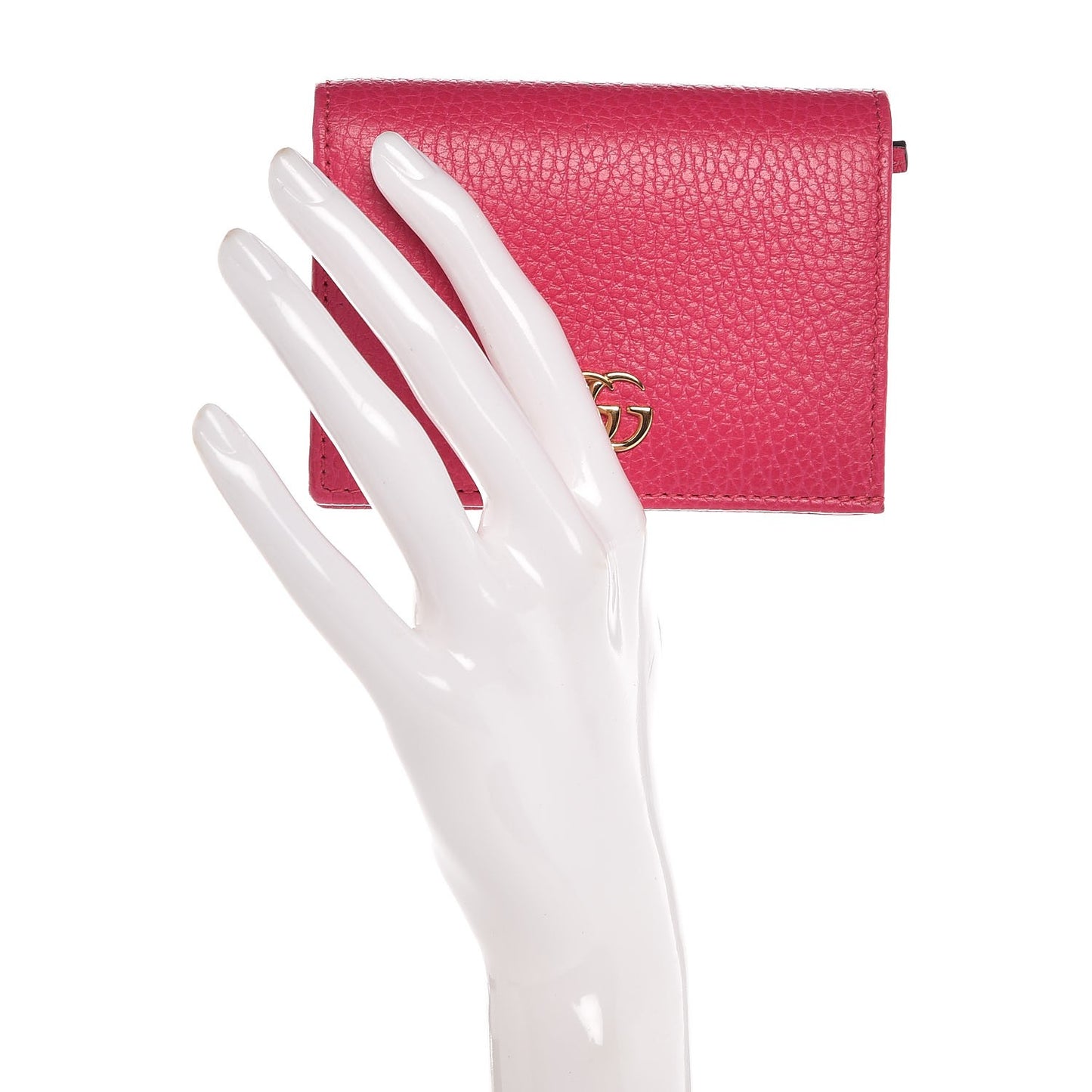 Dollar Calfskin GG Marmont Card Case Box Pink
