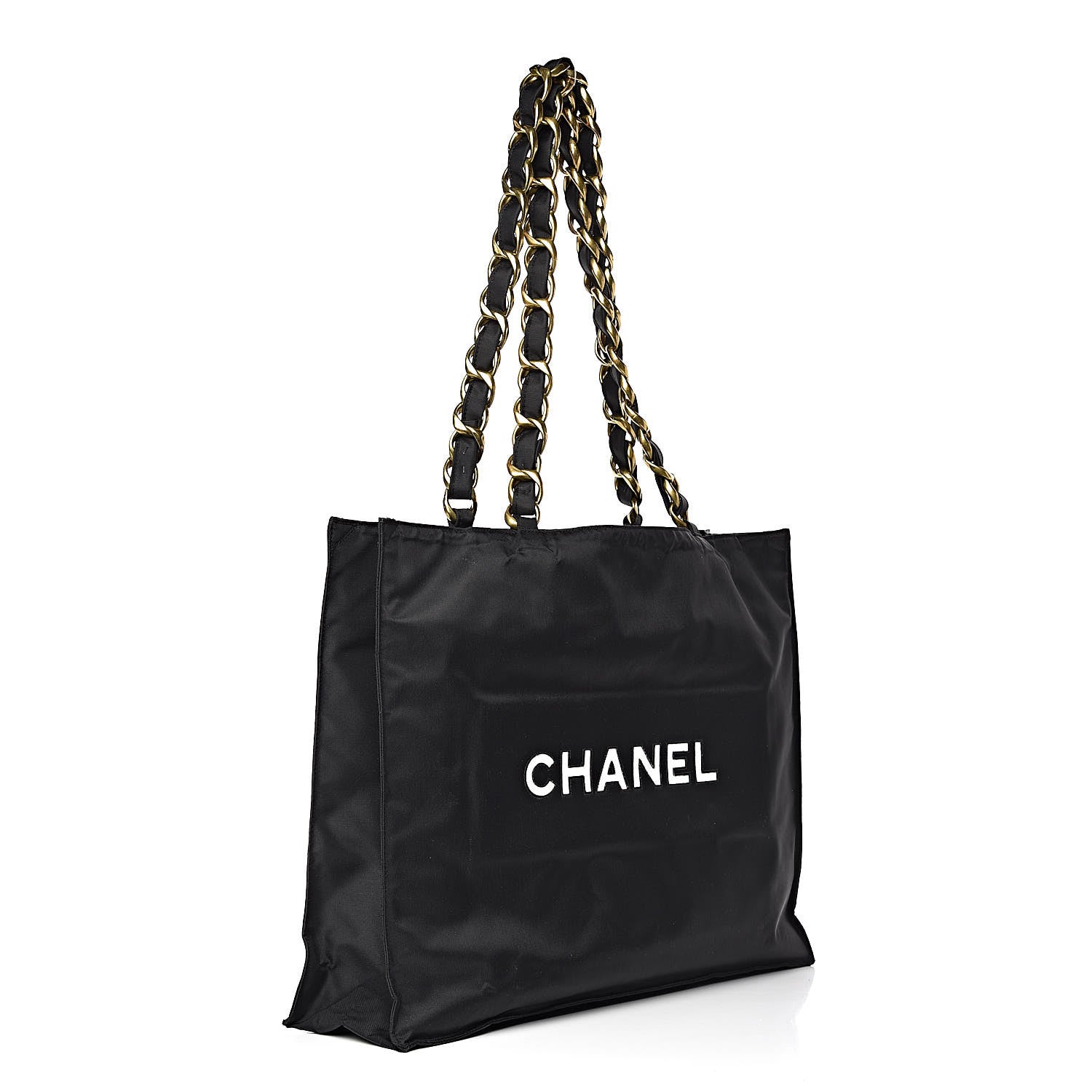 Chanel Canvas Chain Jumbo CC Tote Black 3 of 13