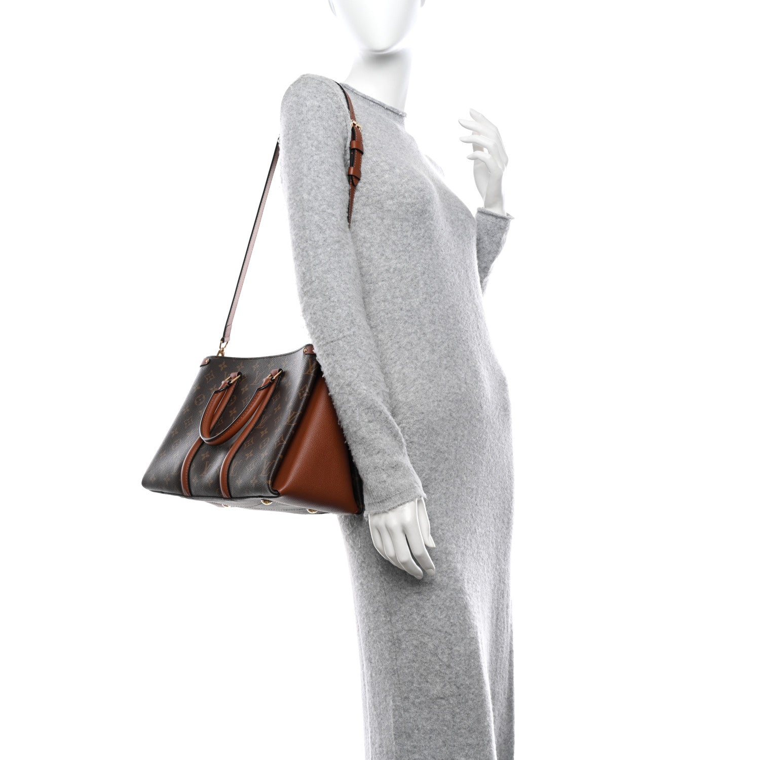 Louis Vuitton Monogram Soufflot MM Caramel 2 of 9