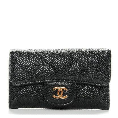 Chanel Caviar Quilted 6 Key Holder Black 1 of 8