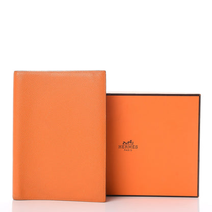 Hermes Epsom Globe Trotter Agenda Cover PM Orange 5 of 8
