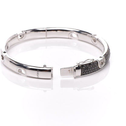 Damiani 18K White Gold Diamond Black Diamond D-icon Bracelet 4 of 5