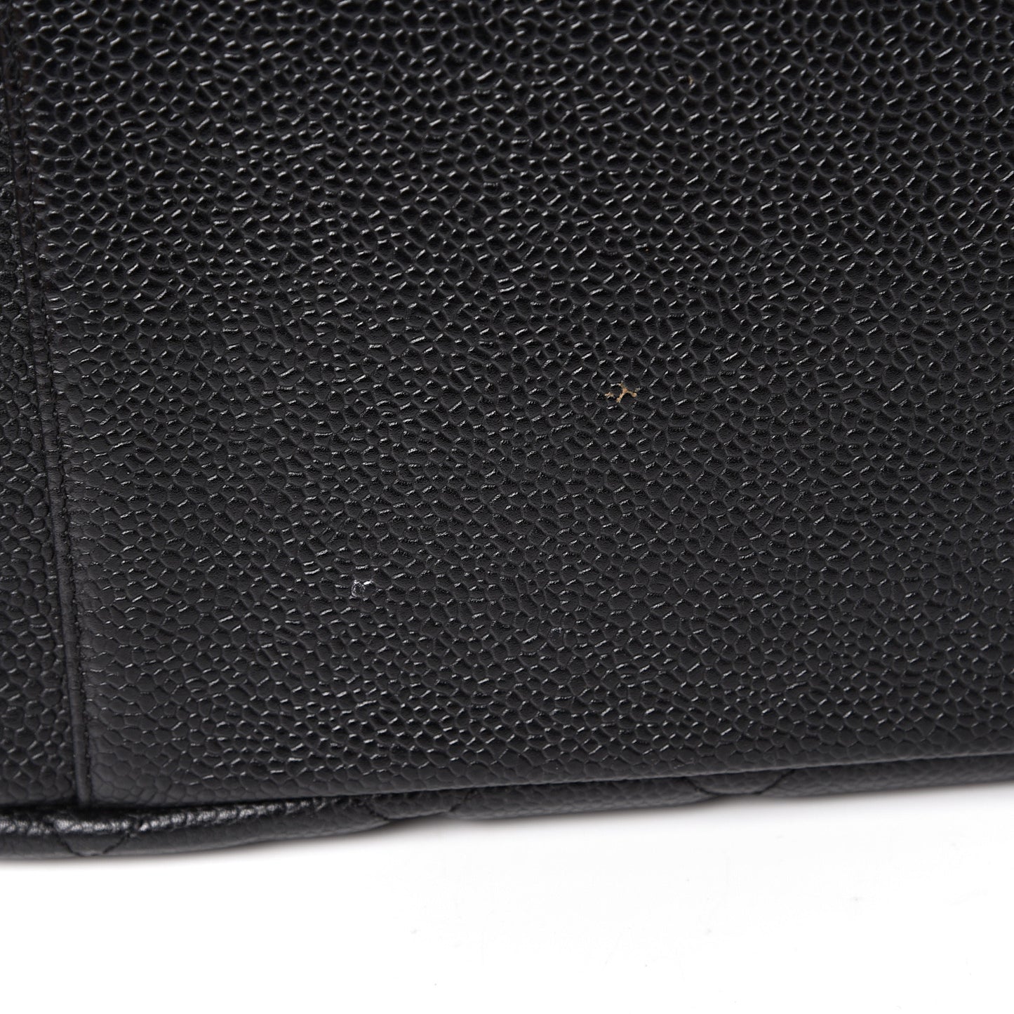Caviar Quilted Grand Shopping Tote GST Black