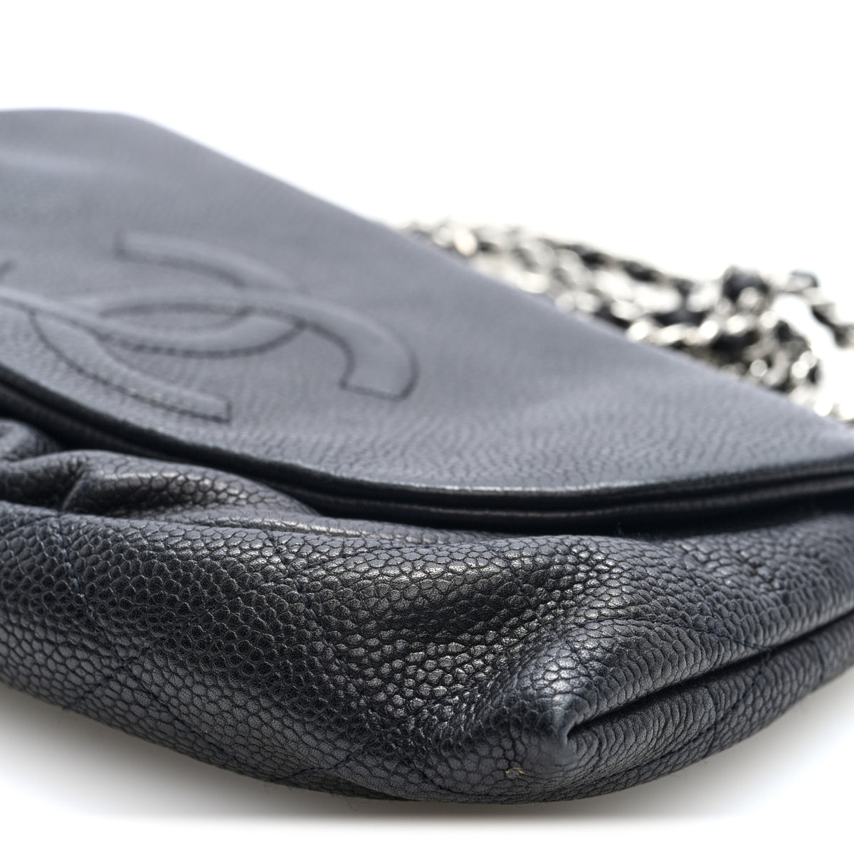 Caviar Half Moon Wallet On Chain WOC Black