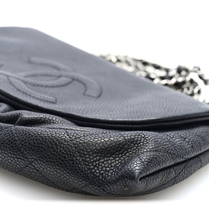 Chanel Caviar Half Moon Wallet On Chain WOC Black 9 of 9