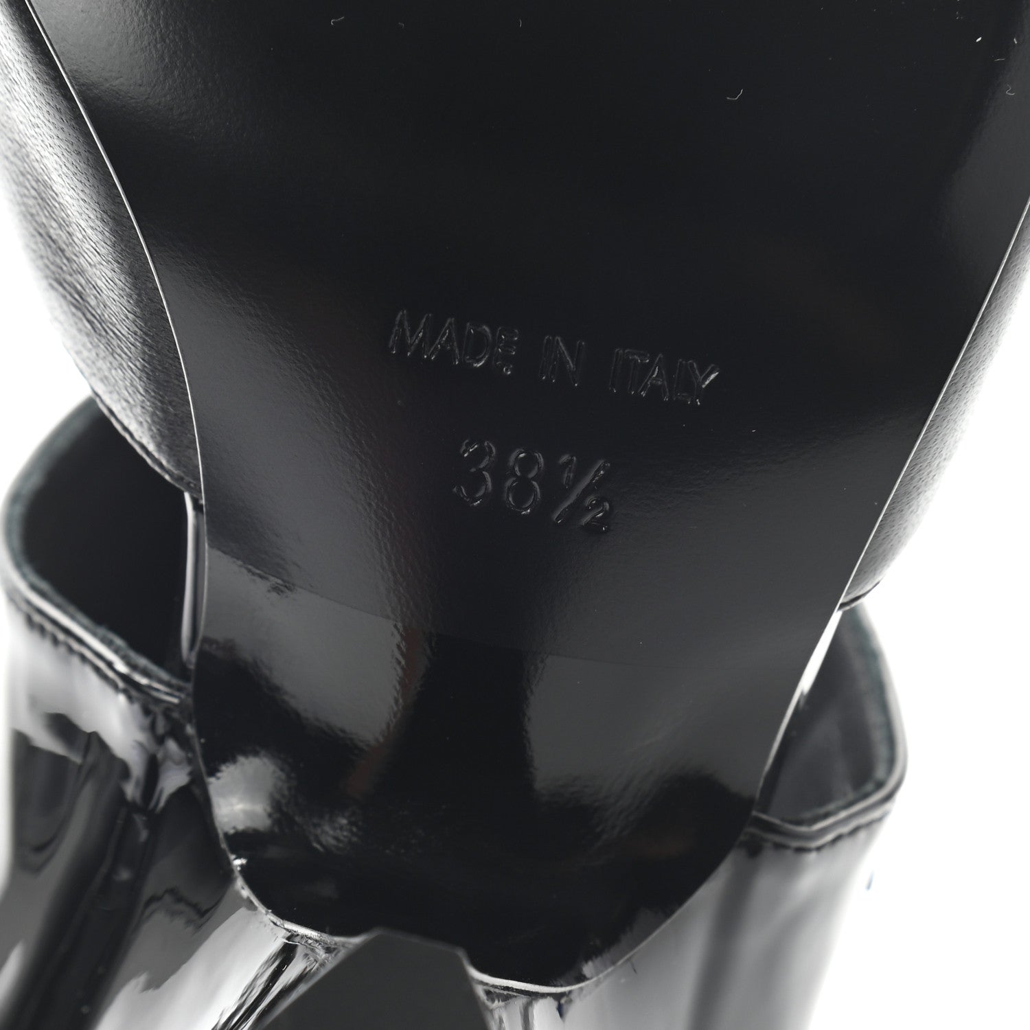 Chanel Lambskin Patent Calfskin Short Ankle Boots 38.5 Black 6 of 7
