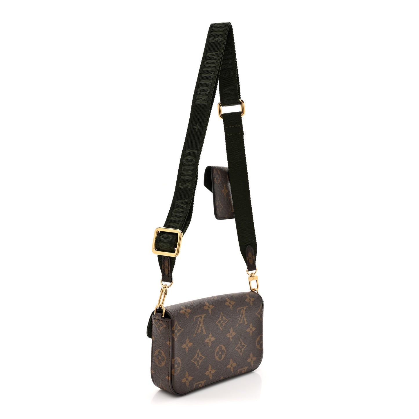 Monogram Felicie Strap & Go Kaki