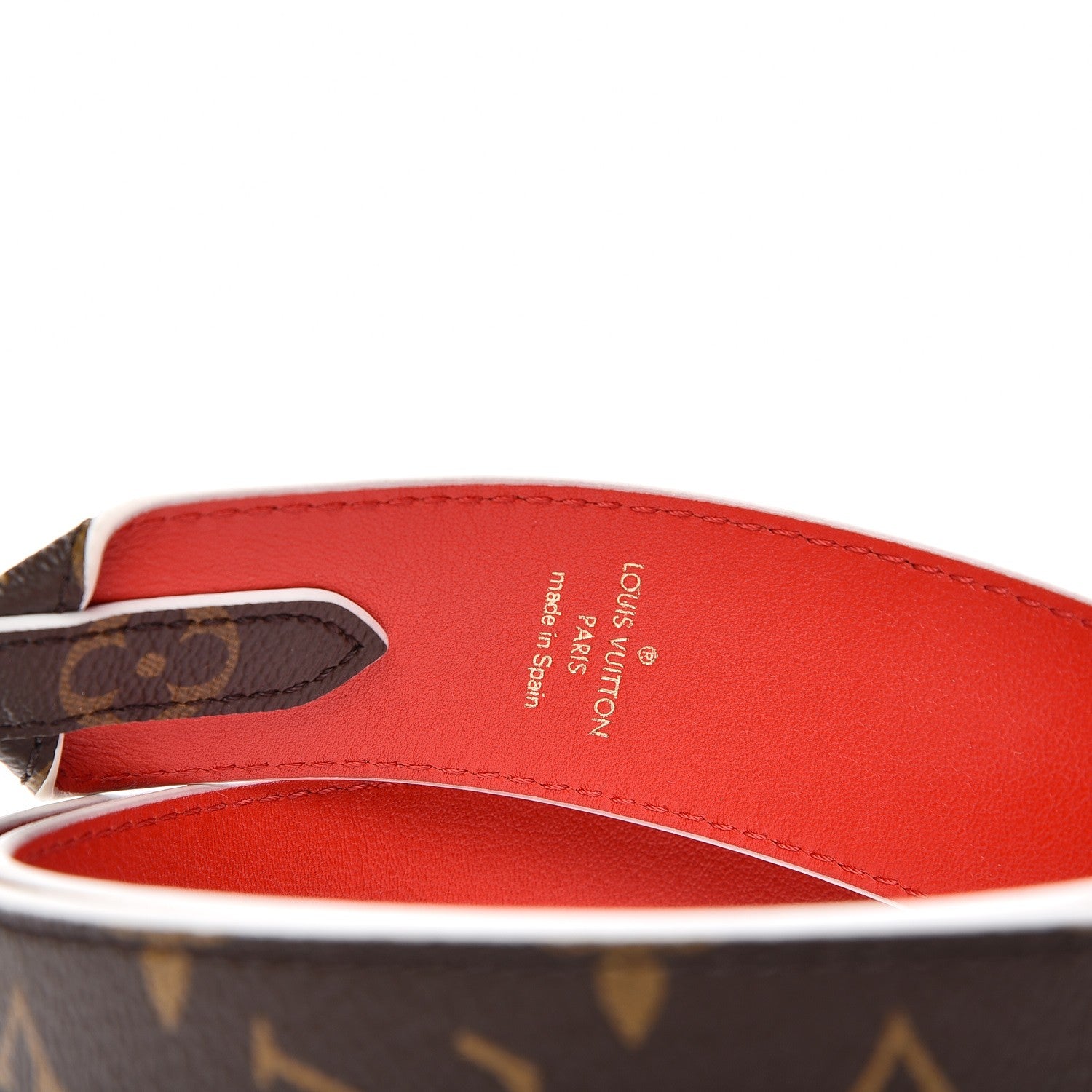 Louis Vuitton Monogram Bandouliere Shoulder Strap Red 3 of 6