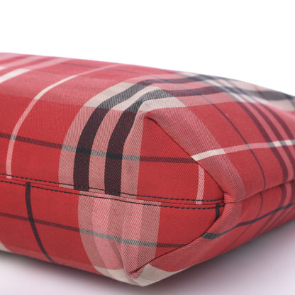 Burberry Canvas Check Tote Red 9 of 15