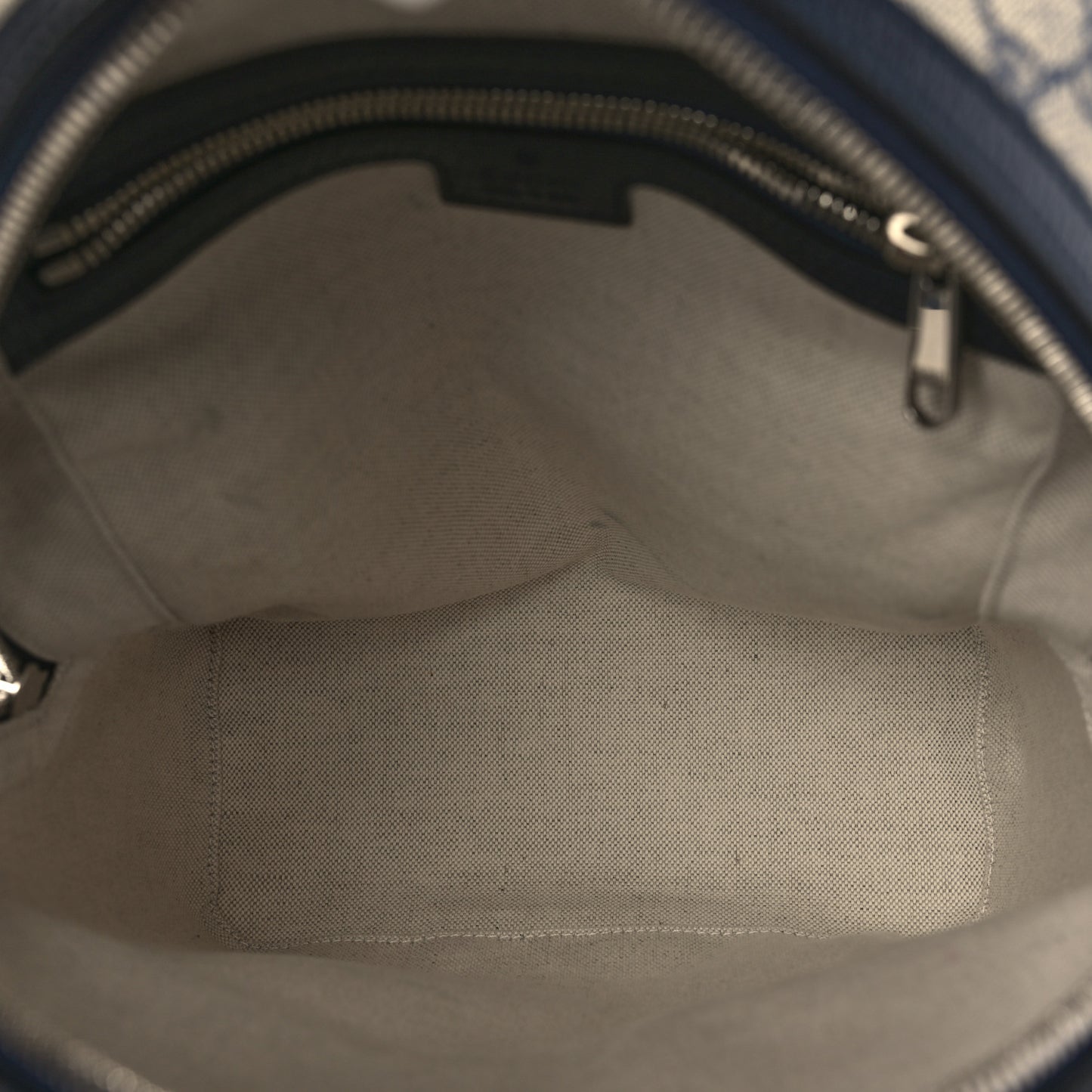 GG Supreme Monogram Textured Dollar Calfskin Web Small Ophidia Day Backpack Beige Blue Black
