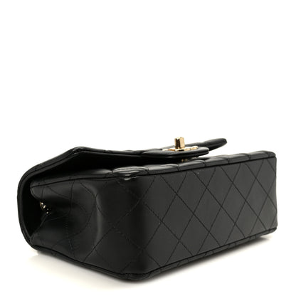 Chanel Lambskin Quilted Mini Rectangular Flap Black 4 of 12