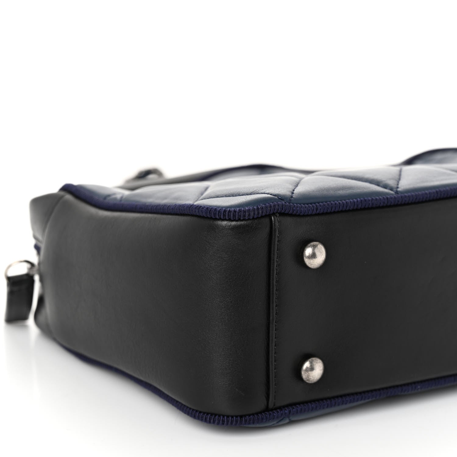Chanel Calfskin Quilted Small Ballerine Camera Case Dark Blue 9 of 11