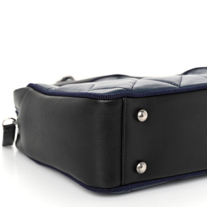 Chanel Calfskin Quilted Small Ballerine Camera Case Dark Blue 9 of 11