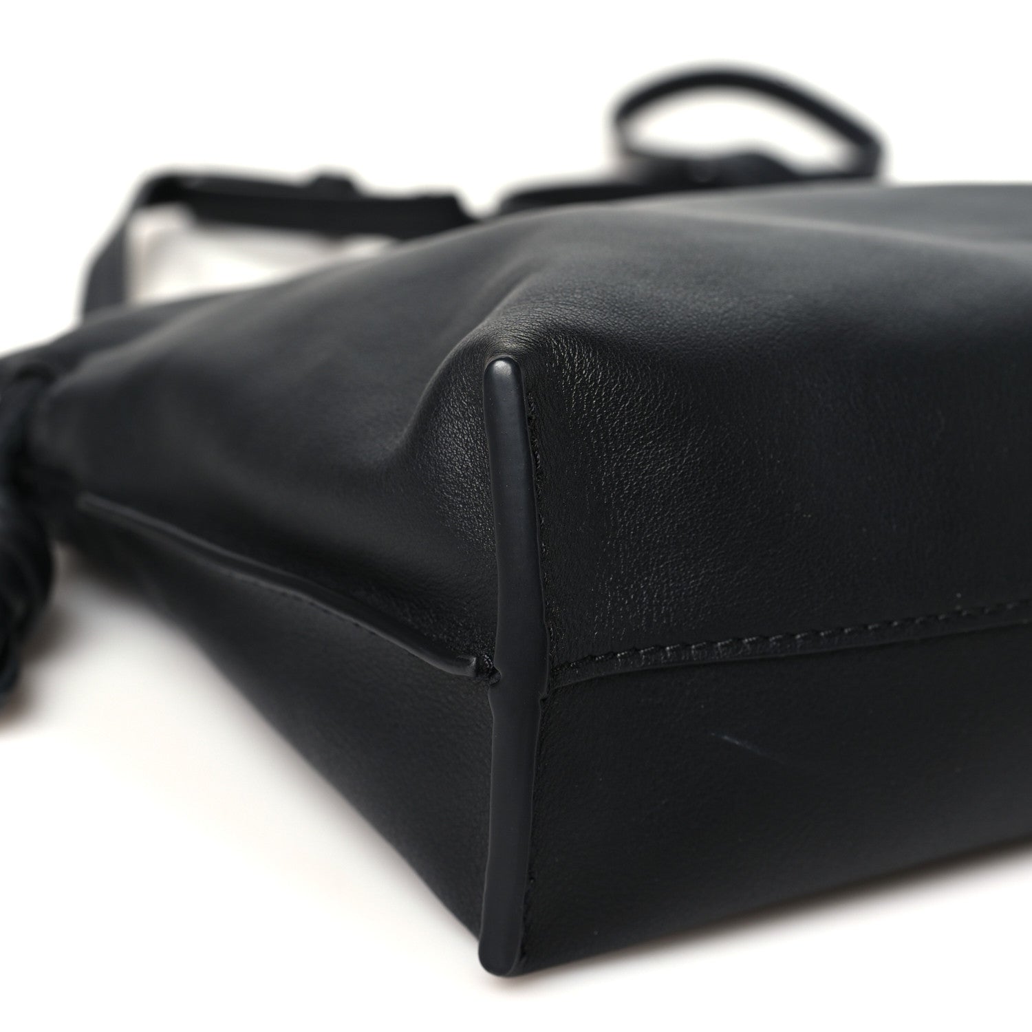 Loewe Calfskin Mini Flamenco Knot Clutch Black 8 of 9