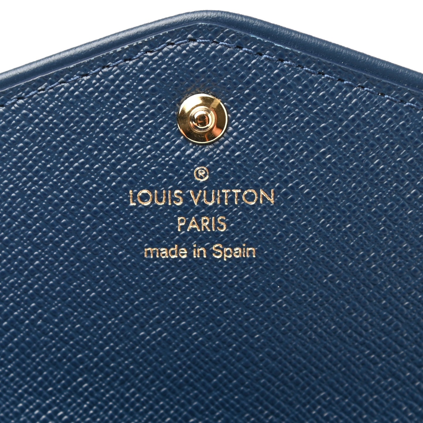 Monogram Jacquard Denim Sarah Wallet Bleu