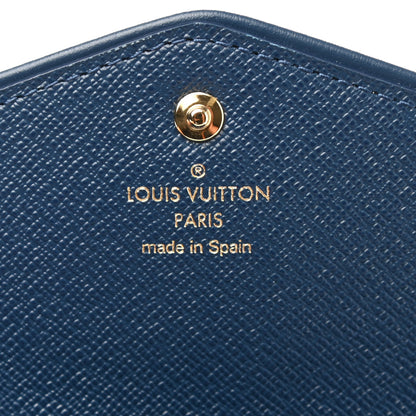 Louis Vuitton Monogram Jacquard Denim Sarah Wallet Bleu 6 of 7