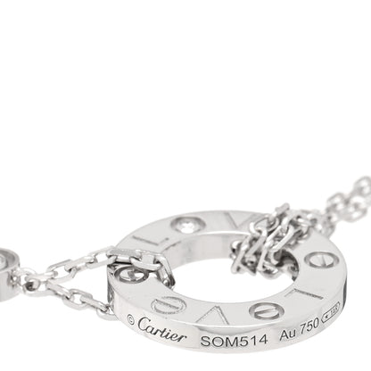 Cartier 18K White Gold Diamond LOVE Bracelet 4 of 4