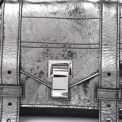 Proenza Schouler Metallic Lambskin Tiny PS1 Satchel Silver 9 of 9