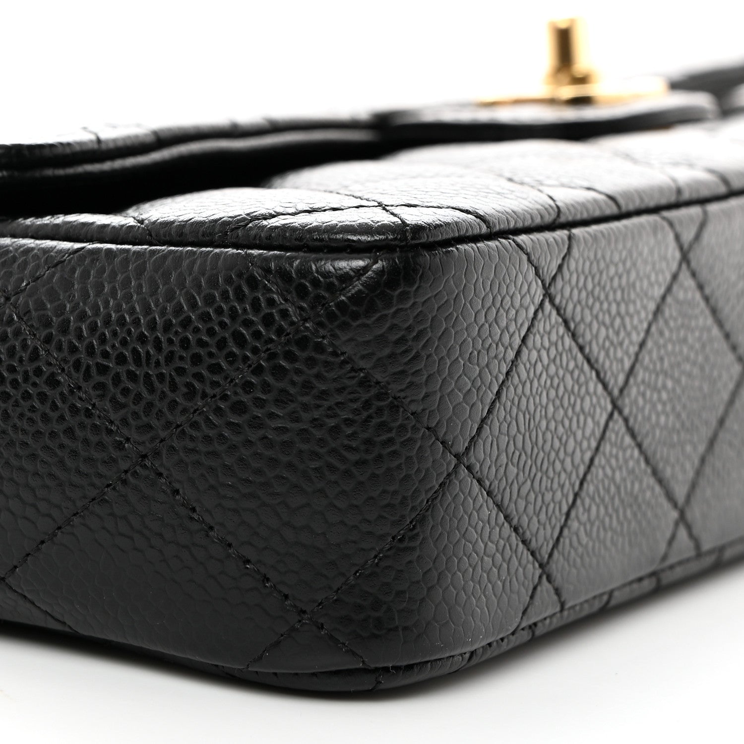 Chanel Caviar Quilted East West Flap Black 9 of 10