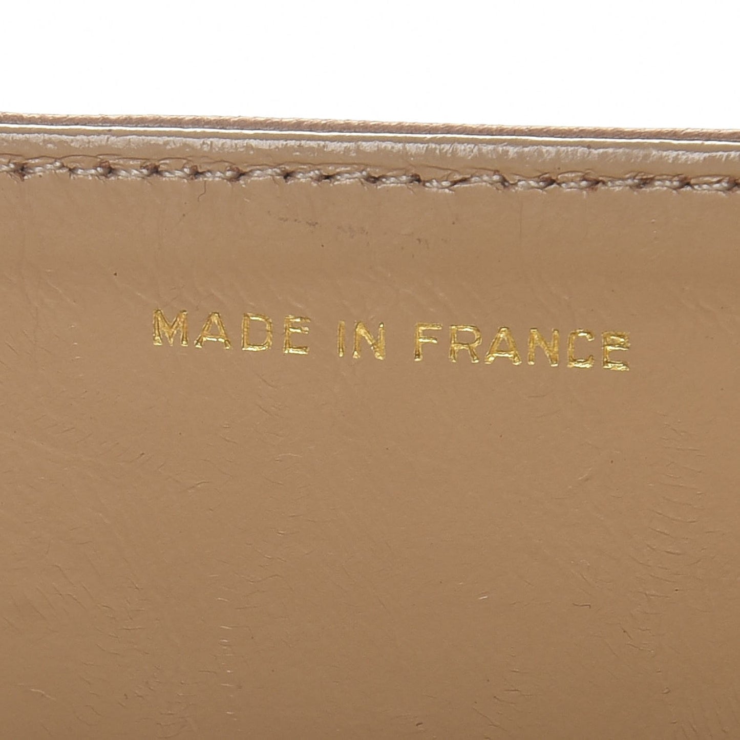 Lambskin Quilted Medium Single Flap Beige