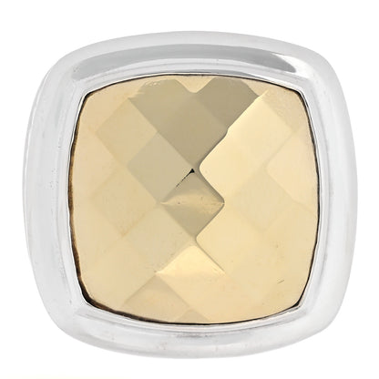 David Yurman Sterling Silver 18K Yellow Gold 20mm Albion Dome Statement Ring 49 5 1 of 8