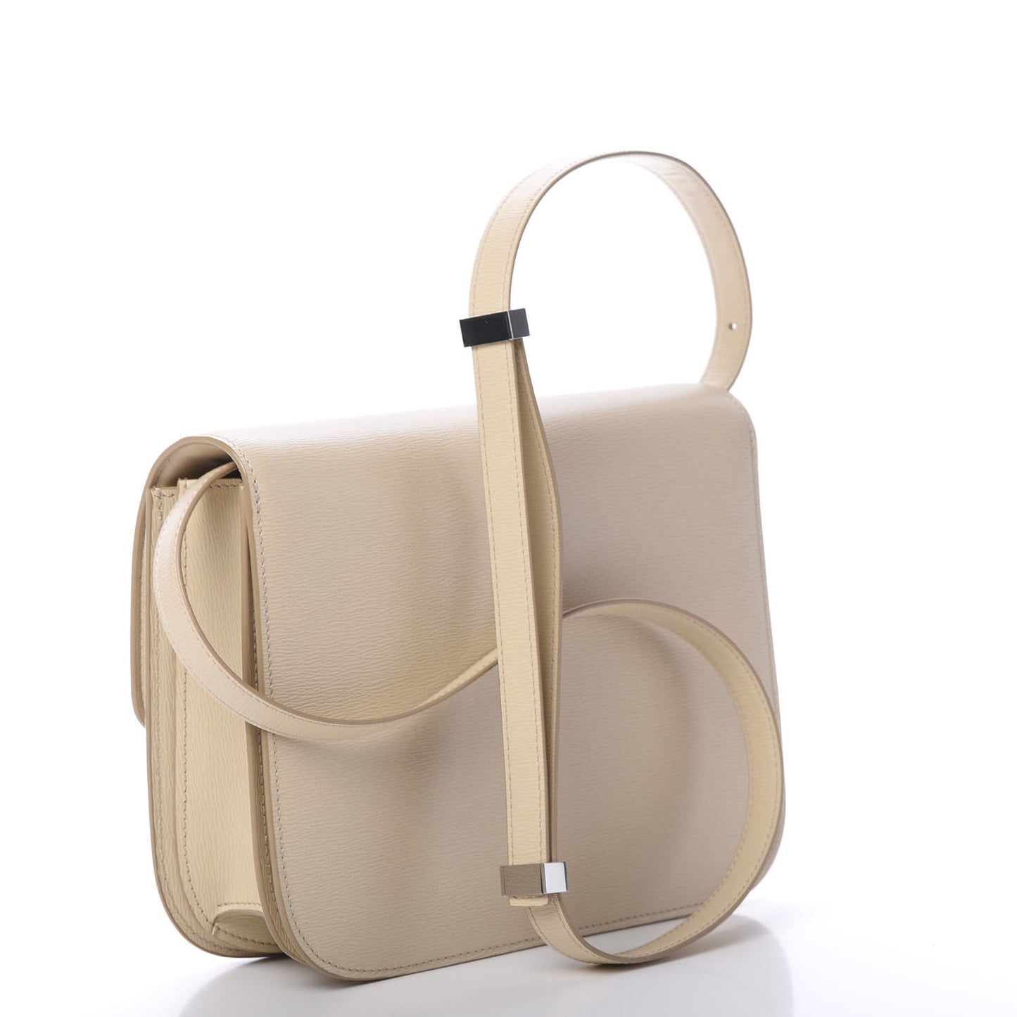 Liege Calfskin Medium Classic Box Flap Bag Linen
