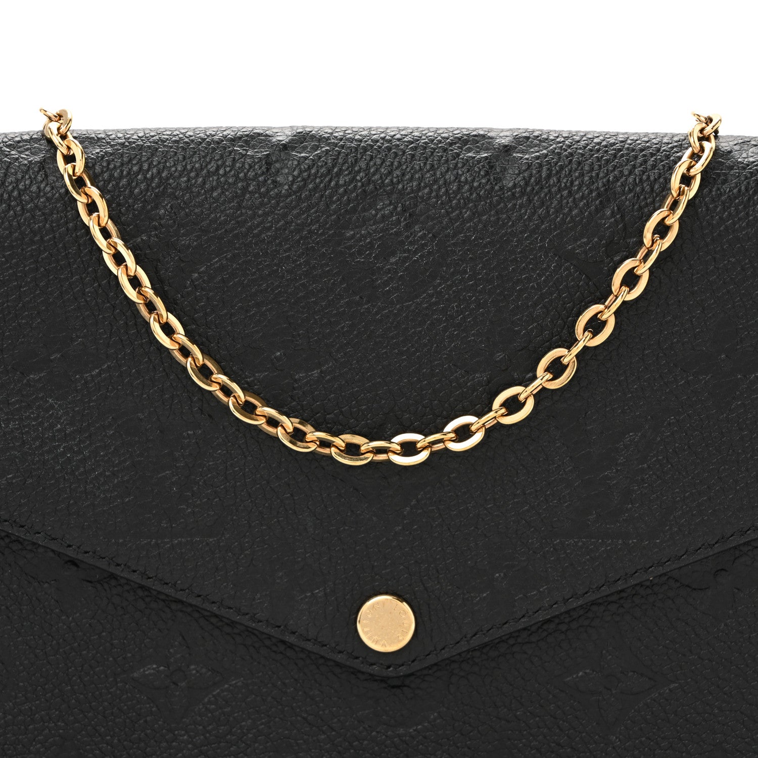 Louis Vuitton Empreinte Pochette Felicie Chain Wallet Black 8 of 11