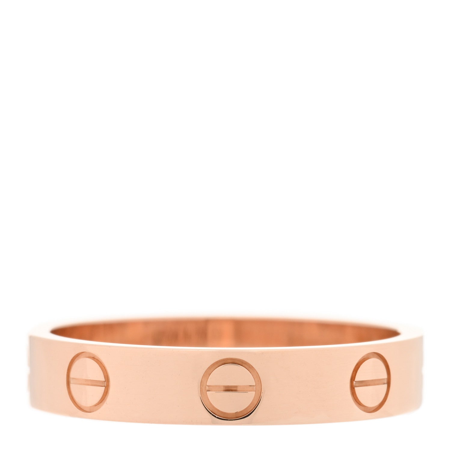 Cartier 18K Pink Gold 3.5mm LOVE Wedding Band Ring 53 6.5 3 of 4