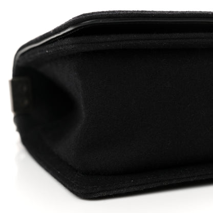 Chanel Wool Lambskin Embroidered Mosaic Medium Boy Flap Black 9 of 15