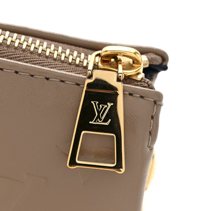 Louis Vuitton Lambskin Embossed Monogram Coussin PM Taupe 12 of 13